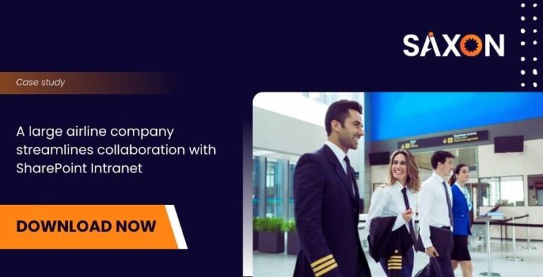 A large airline company streamlines collaboration with SharePoint Intranet