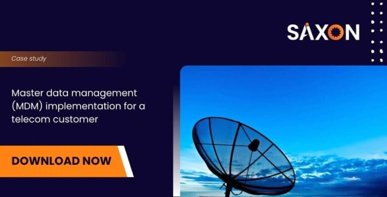 Master data management (MDM) implementation for a telecom customer