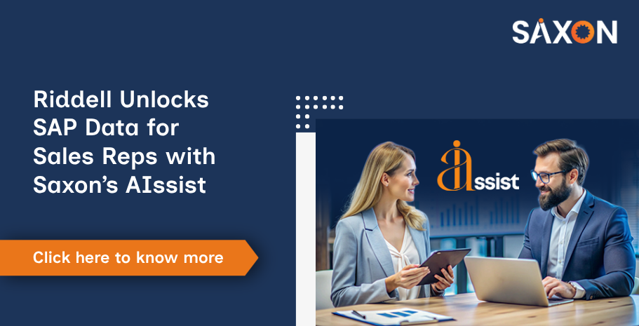 Riddell Unlocks SAP Data for Sales Reps with Saxon’s AIssist