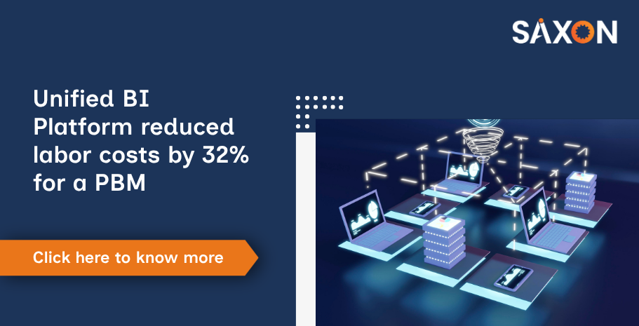 Unified BI Platform reduced labor costs by 32 for a PBM